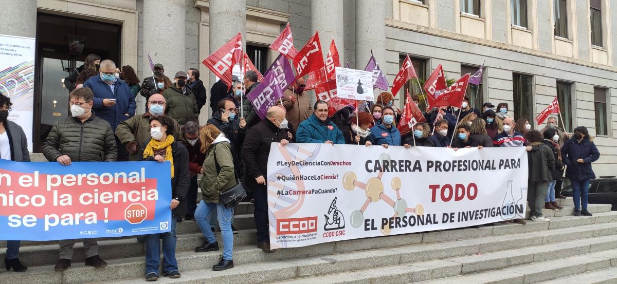 Concentraciones en el CSIC del mircoles, 6 de abril de 2022.