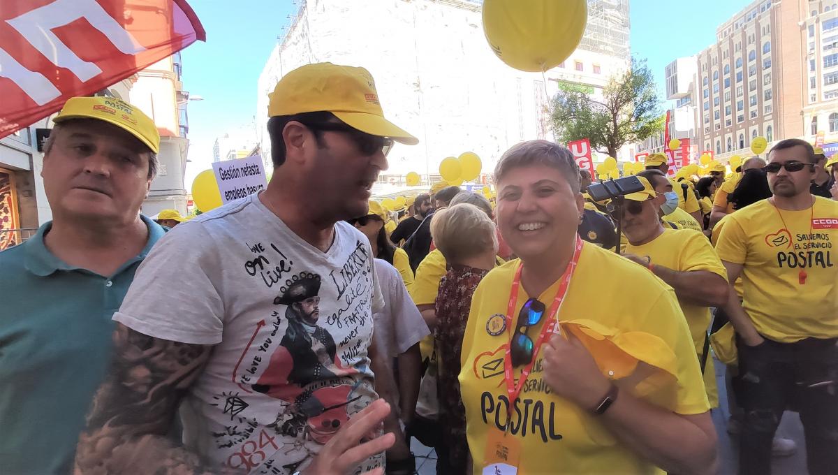 Gran marcha en Madrid #1JUN en defensa del Servicio Pblico de Correos.