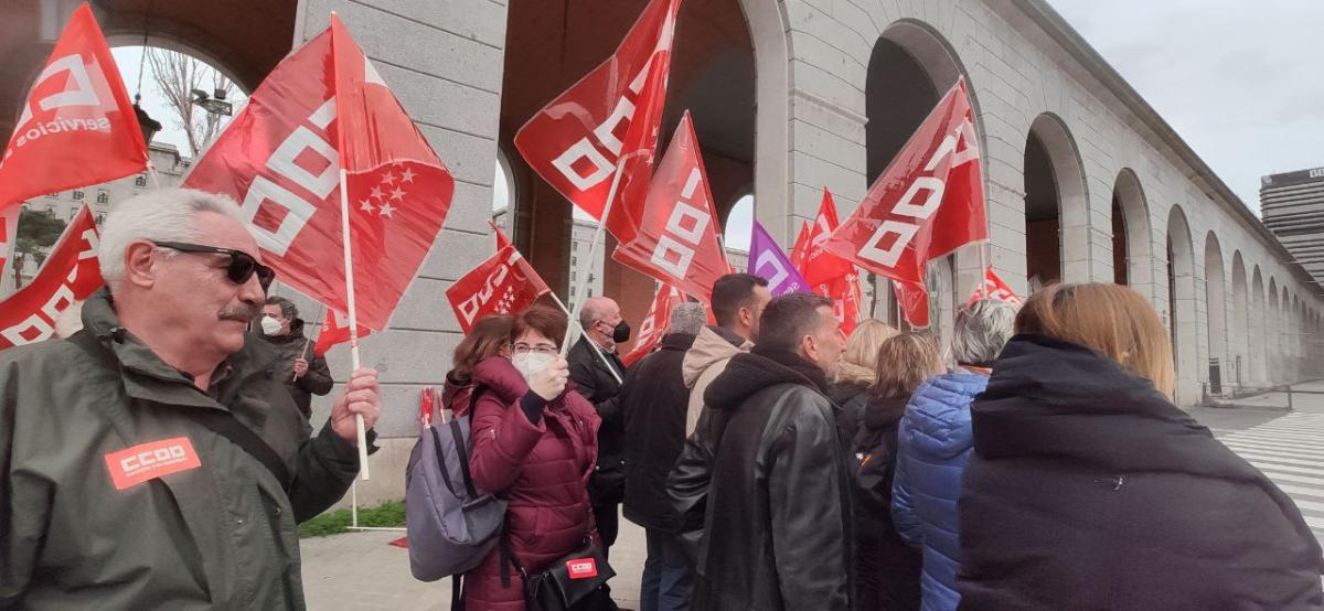 Concentracin del 23M en Nuevos Ministerios.