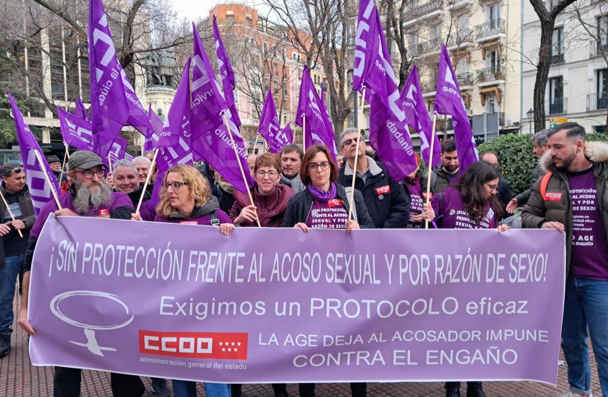 Concentracin 8M ante la Direccin General de Funcin Pblica