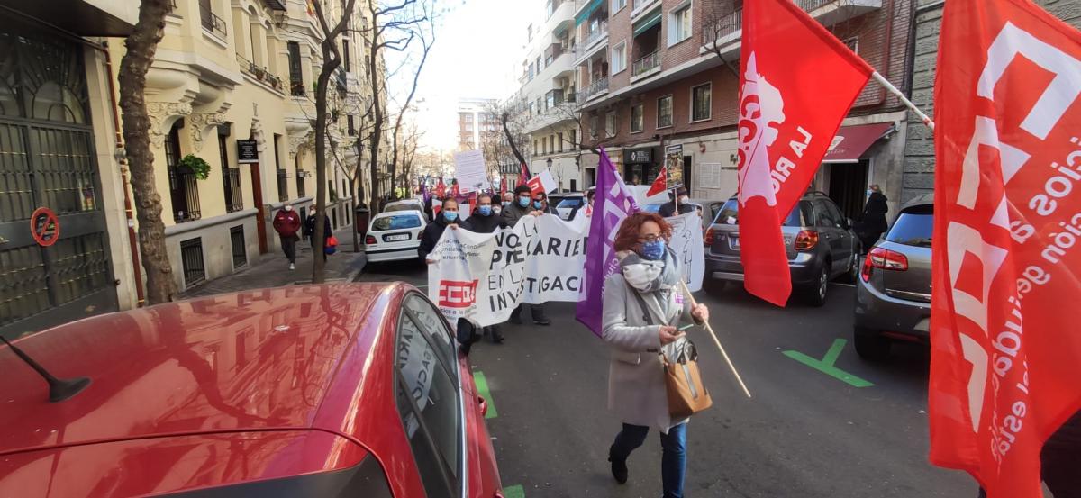 Manifestacin en la AGE de CCOO 27E #NosSobranRazones