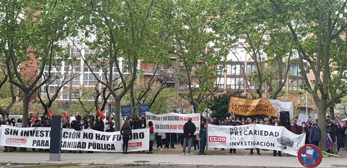 Concentracin contra la reforma de la Ley de Ciencia (Madrid).