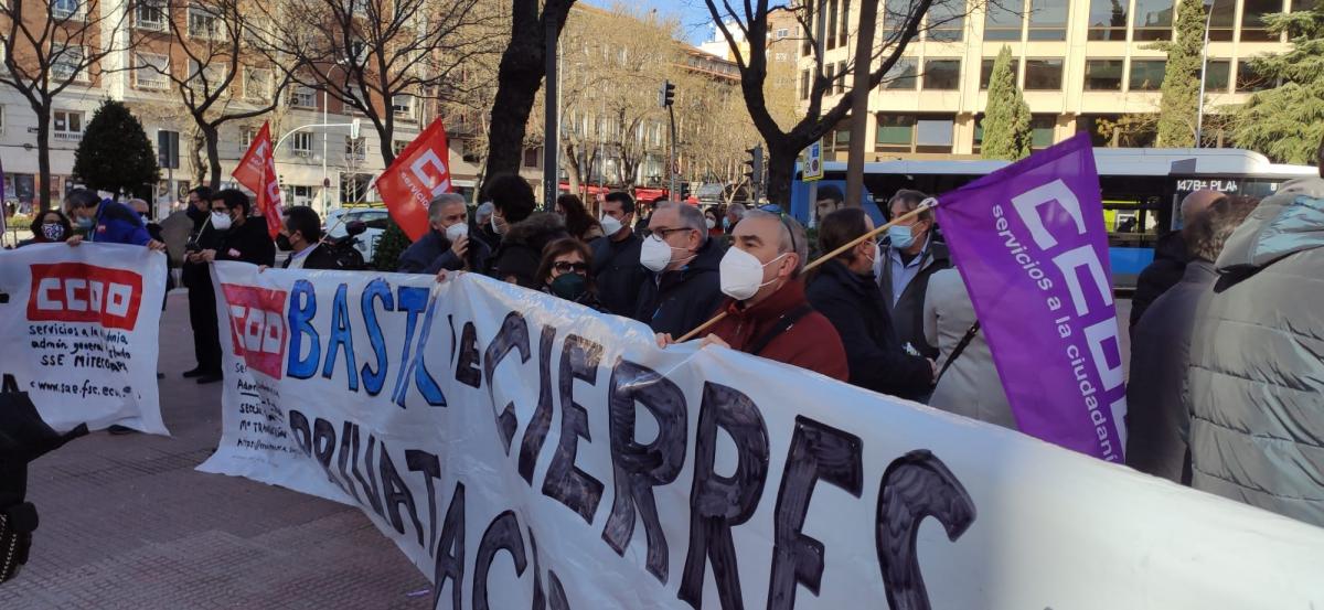 Manifestacin en la AGE de CCOO 27E #NosSobranRazones