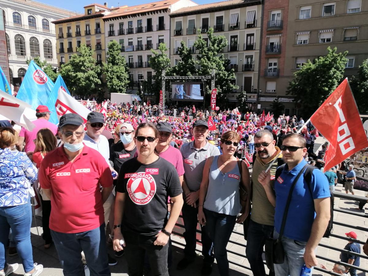 Acto en Madrid de negociadores y negociadoras laborales de CCOO y UGT #SalarioOConflicto
