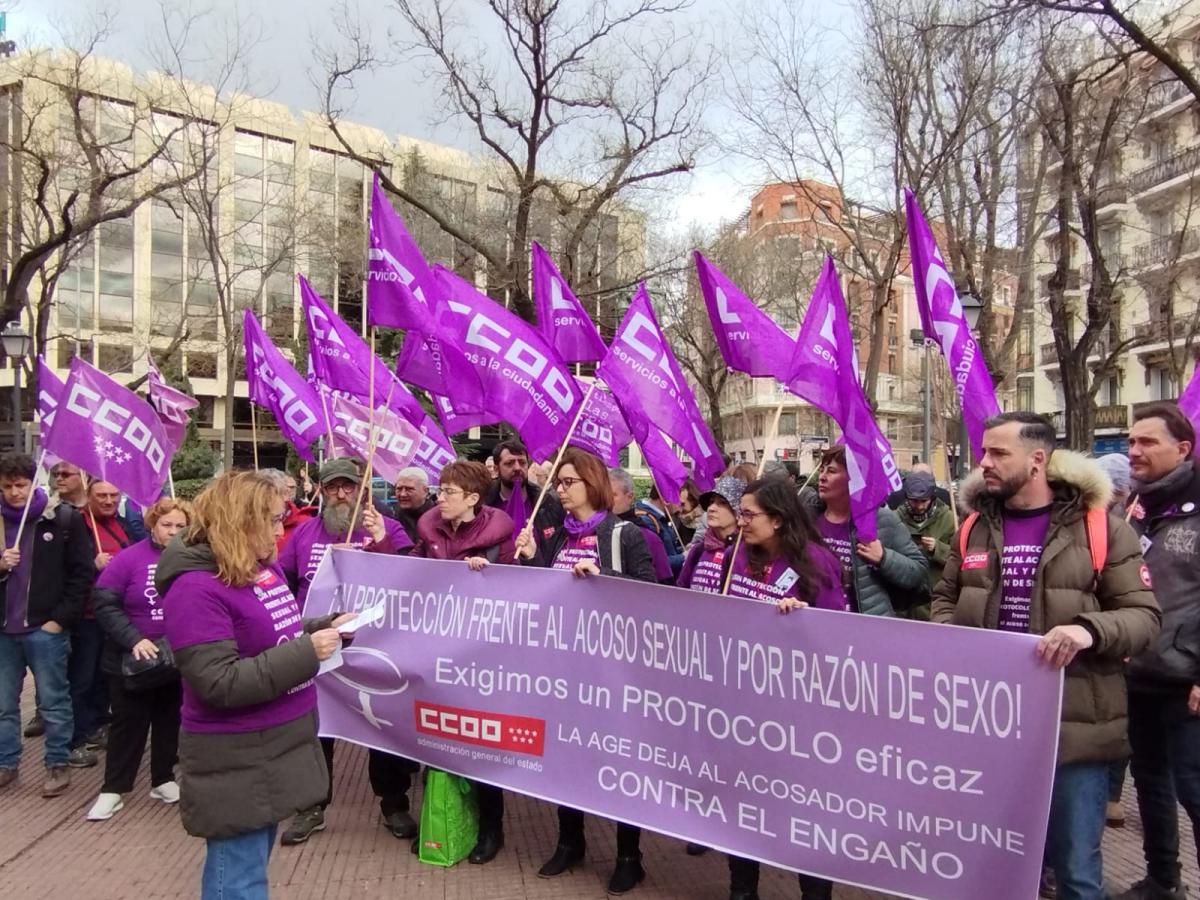 Concentracin 8M ante la Direccin General de Funcin Pblica