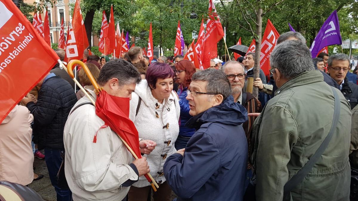 Concentracin 17O de CCOO frente al Ministerio de Poltica Territorial y Funcin Pblica