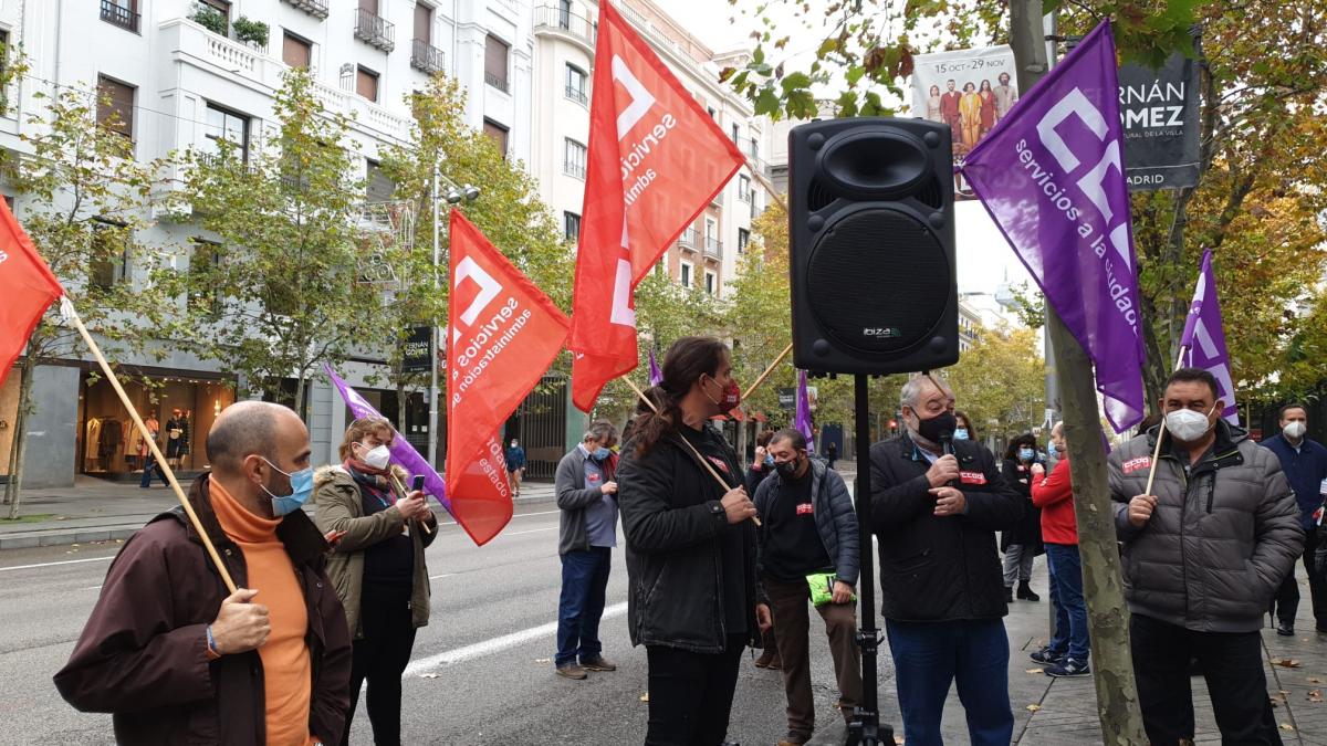Concentracin de CCOO en el Museo Arqueolgico Nacional