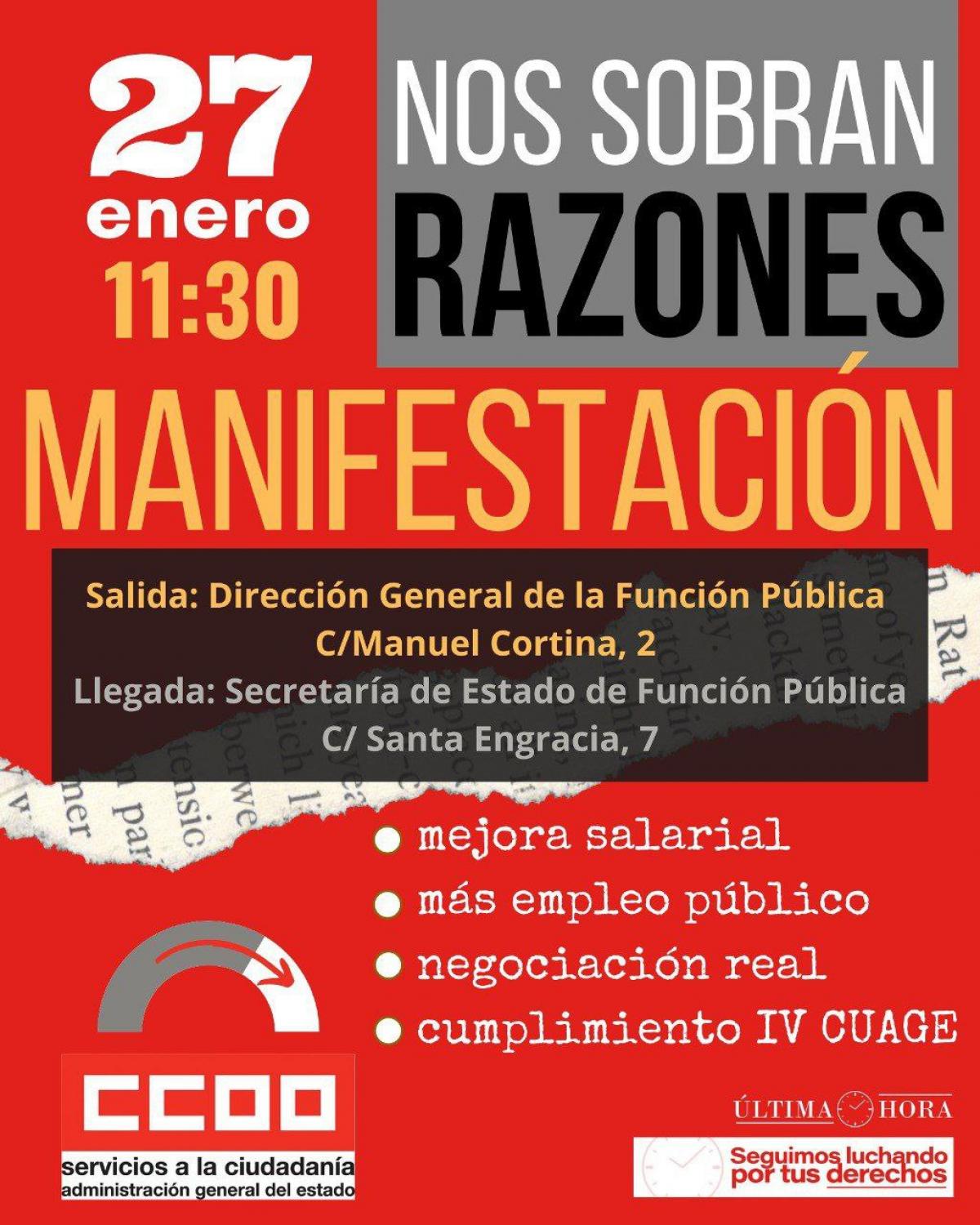 Nos sobran razones.