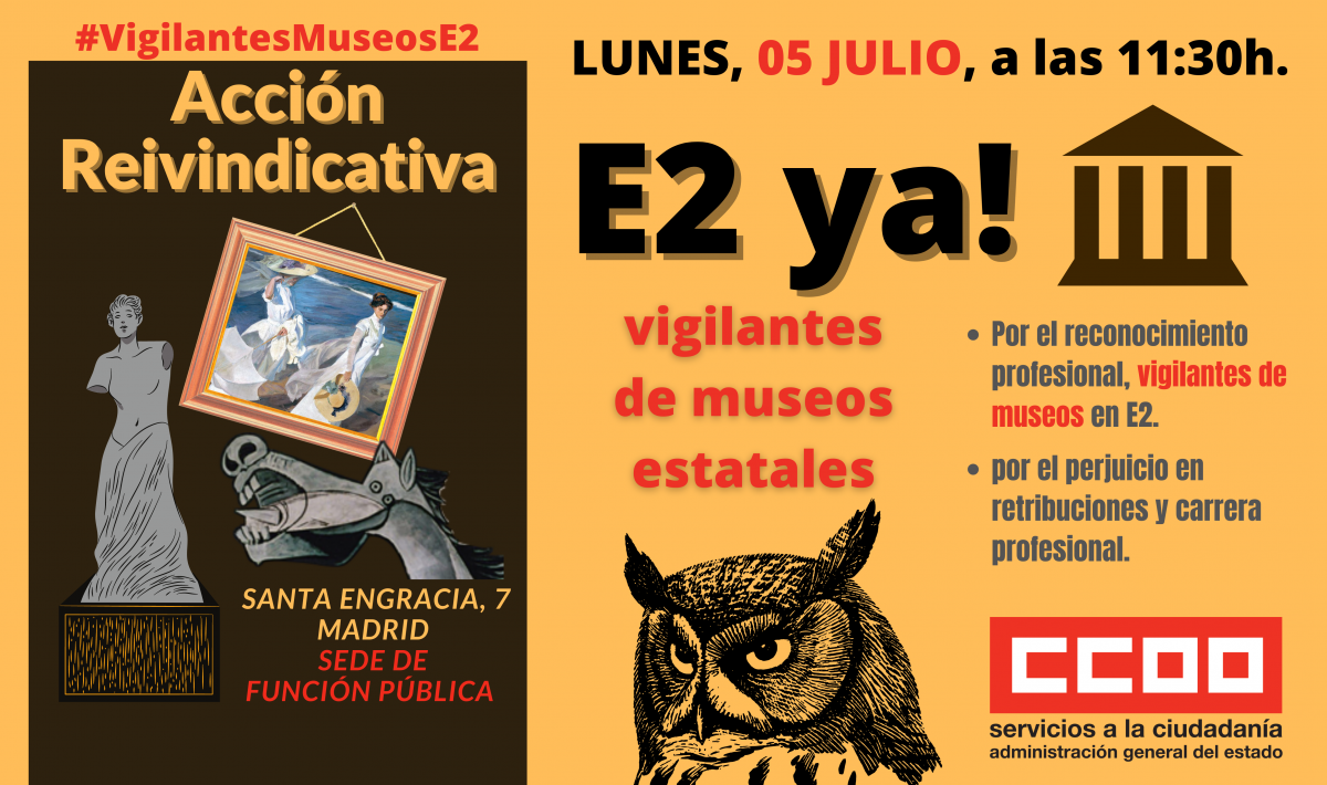 Cartel Concentracin en Funcin Pblica, Madrid.