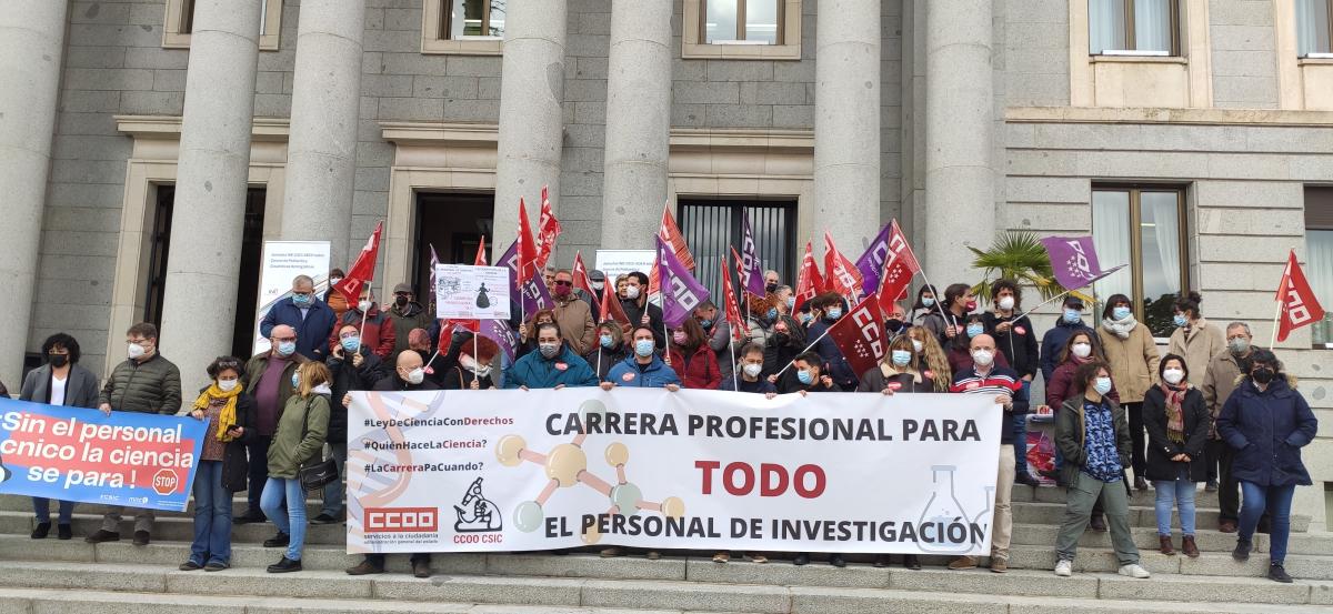 Concentraciones en el CSIC del mircoles, 6 de abril de 2022.