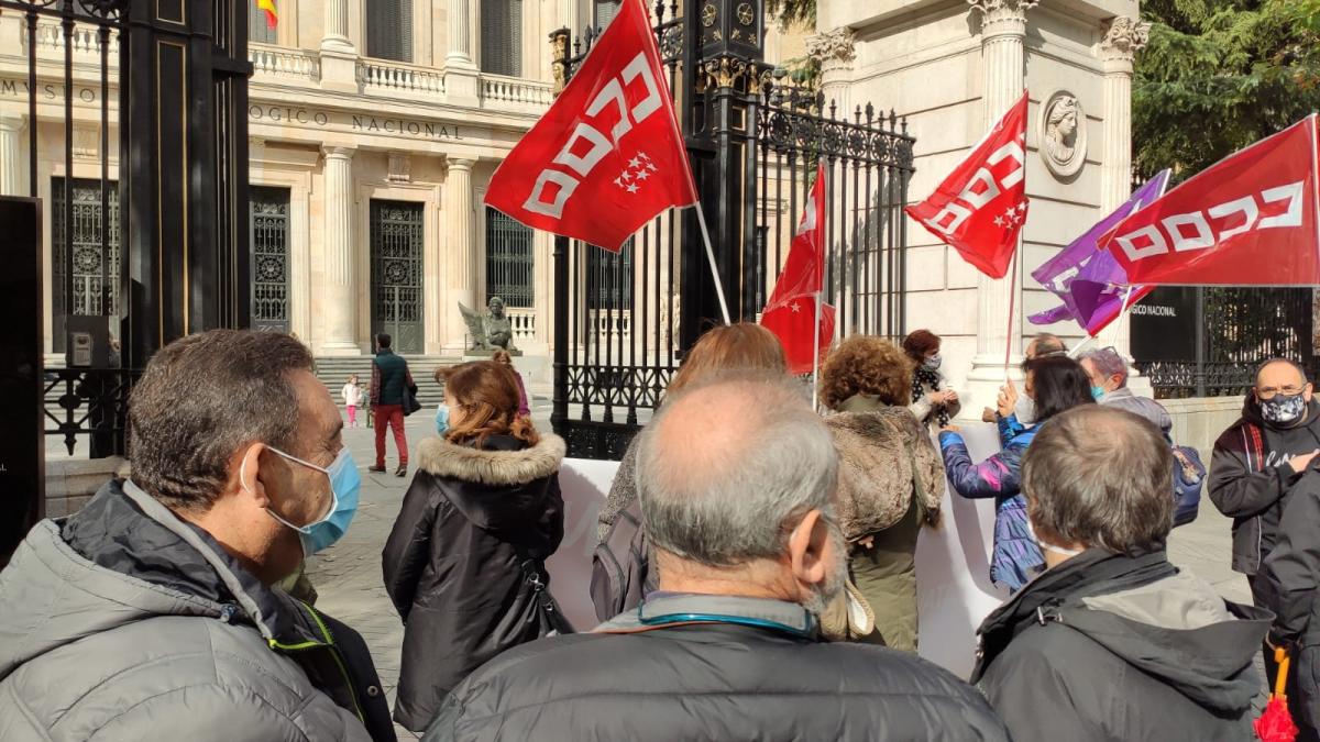 Concentracin de CCOO en el Museo Arqueolgico Nacional