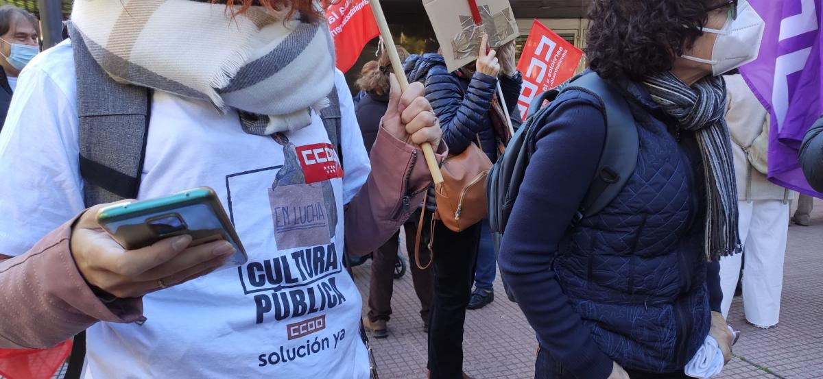 Concentracin SOS Cultura ante la Direccin General de Funcin Pblica.