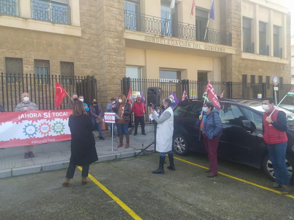 Prtesta 11F en Cdiz