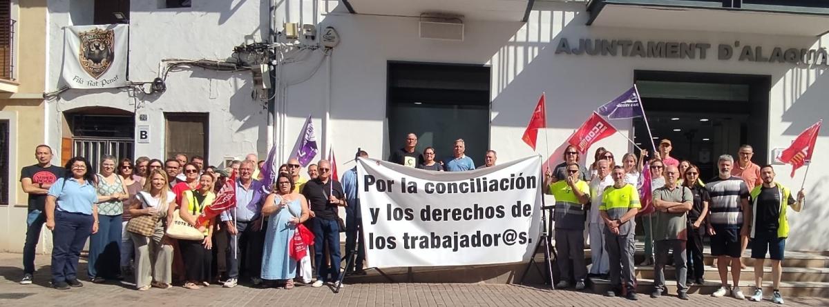 Protesta del personal del Ayuntamiento de Alaquàs