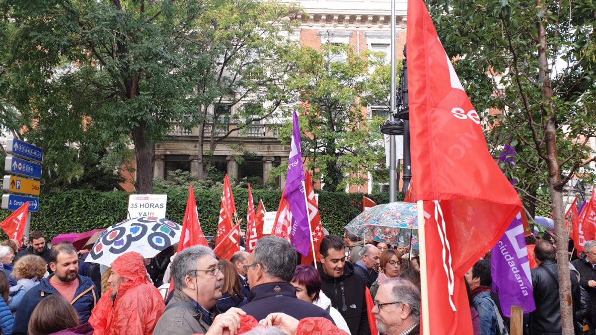 Concentracin de CCOO 17O frente al Ministerio de Poltica Territorial y Funcin Pblica