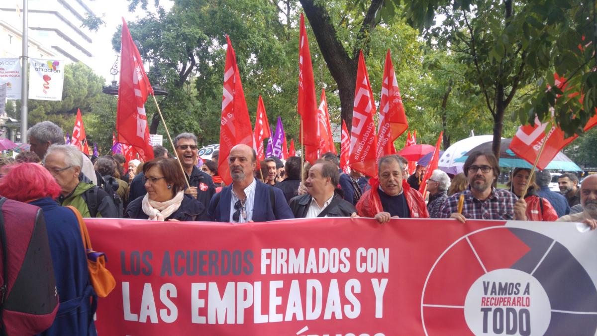Concentracin de CCOO 17O frente al Ministerio de Poltica Territorial y Funcin Pblica