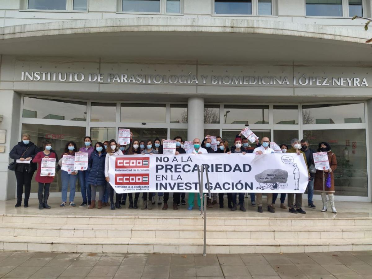 Concentraciones en el CSIC del mircoles, 6 de abril de 2022.