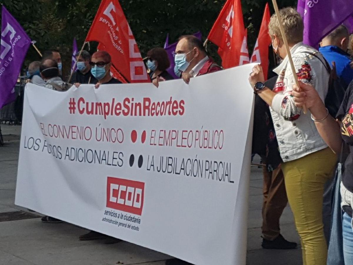 #CumpleSinRecortes. Concentracin Madrid 8 oct 2020