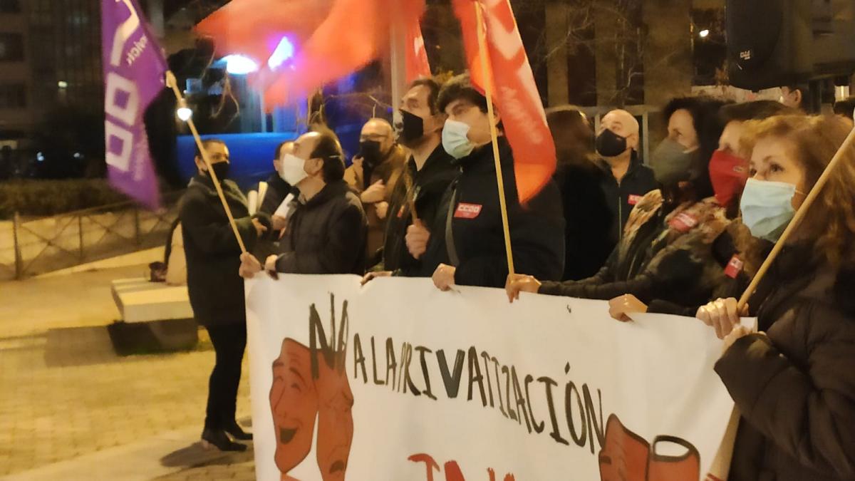Frente al Auditorio Nacional de Msica, por la Cultura Pblica