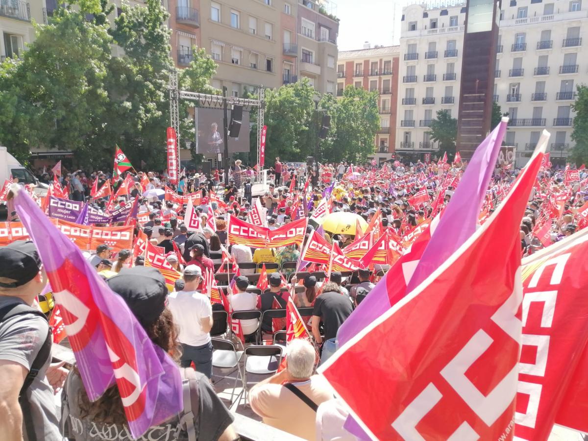 Acto en Madrid de negociadores y negociadoras laborales de CCOO y UGT #SalarioOConflicto