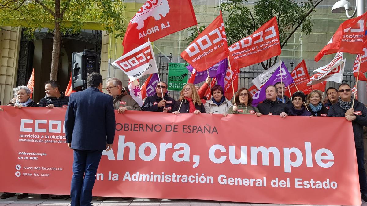 Concentracin 7N #AhoraCumple en la Secretara de Estado de Funcin Pblica