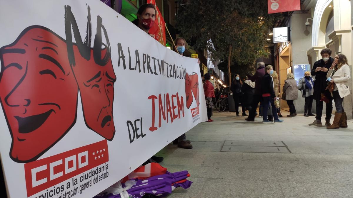 Concentracin de CCOO en el Teatro de la Comedia