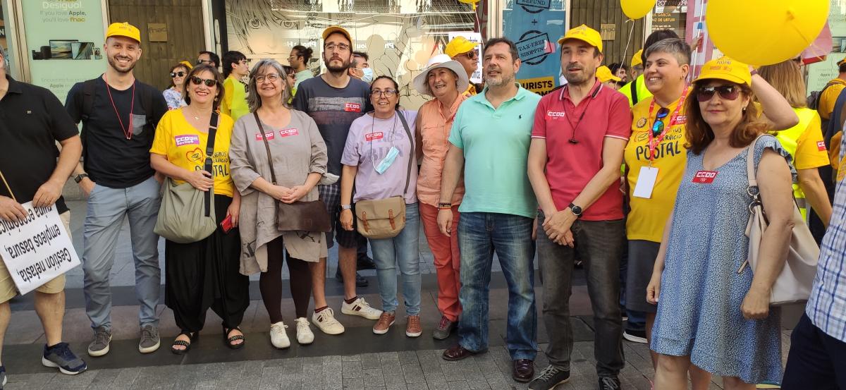 Gran marcha en Madrid #1JUN en defensa del Servicio Pblico de Correos.