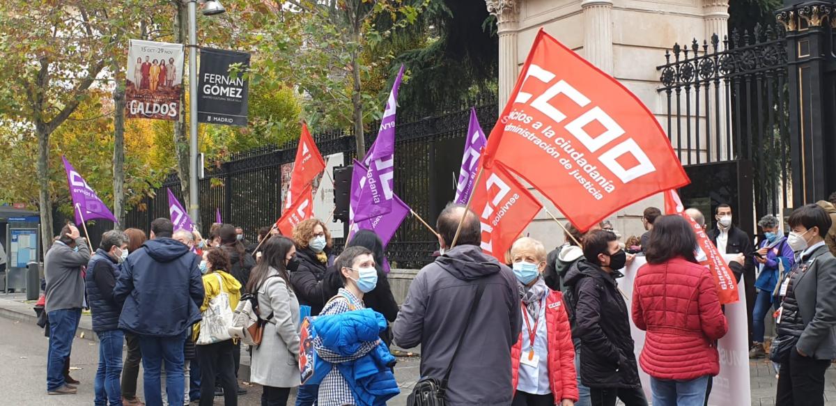 Concentracin de CCOO en el Museo Arqueolgico Nacional