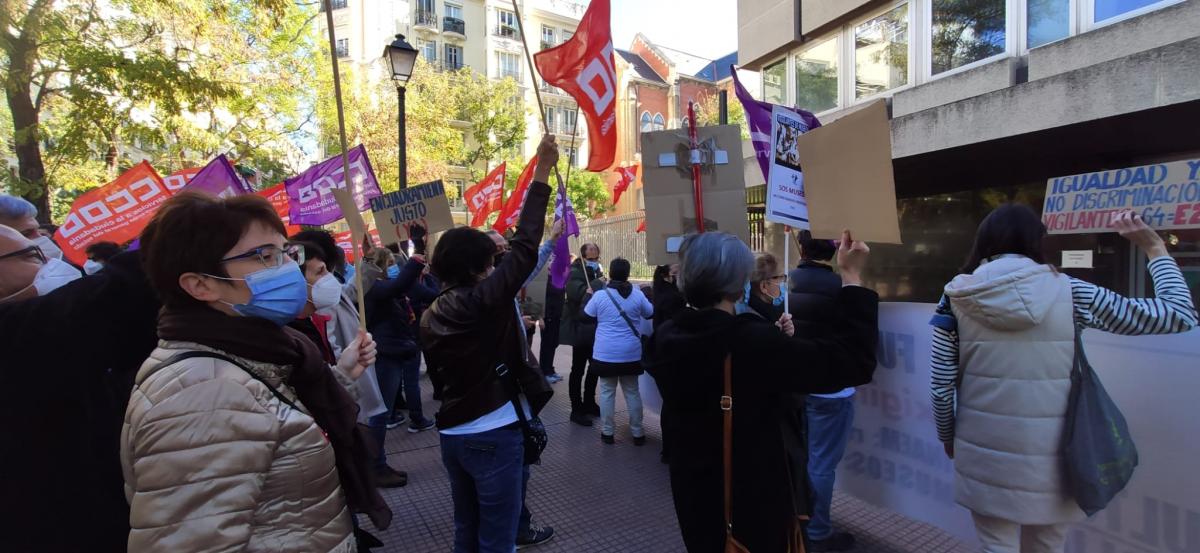 Concentracin SOS Cultura ante la Direccin General de Funcin Pblica.