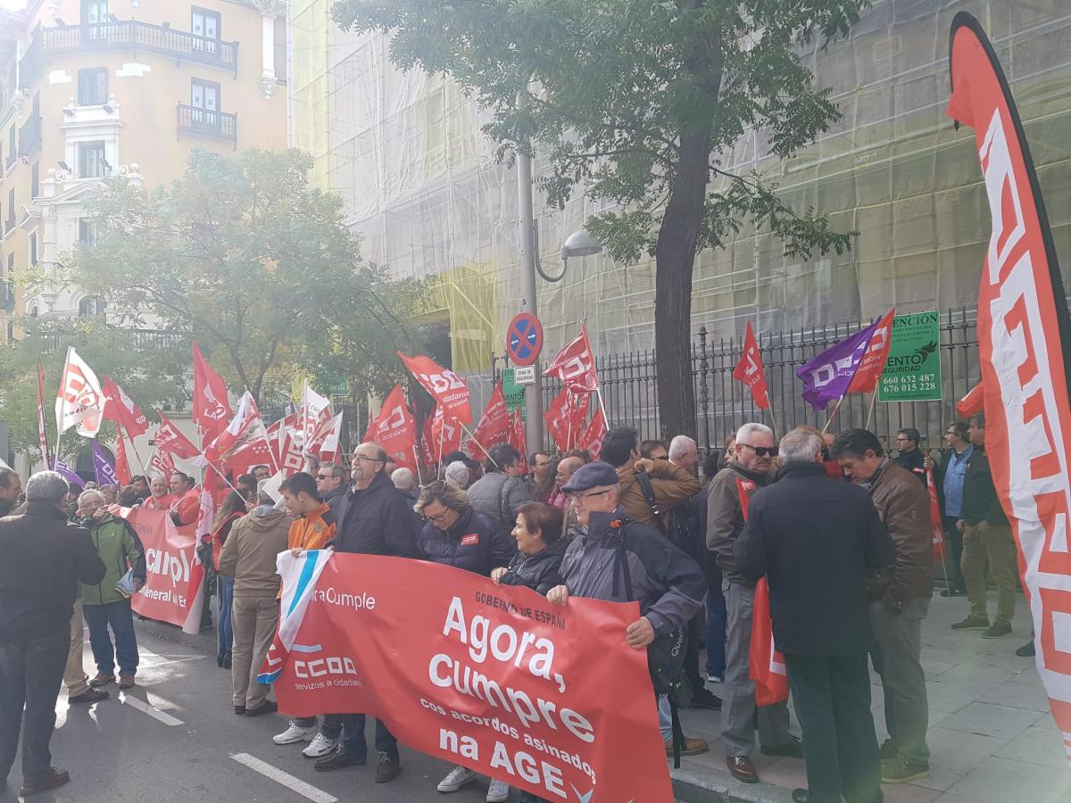 Concentracin 7N #AhoraCumple en la Secretara de Estado de Funcin Pblica