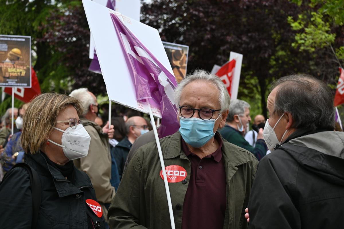 Concentracin frente al Ministerio de Ciencia e Innovacin, en Madrid, contra la reforma de la Ley de Ciencia.