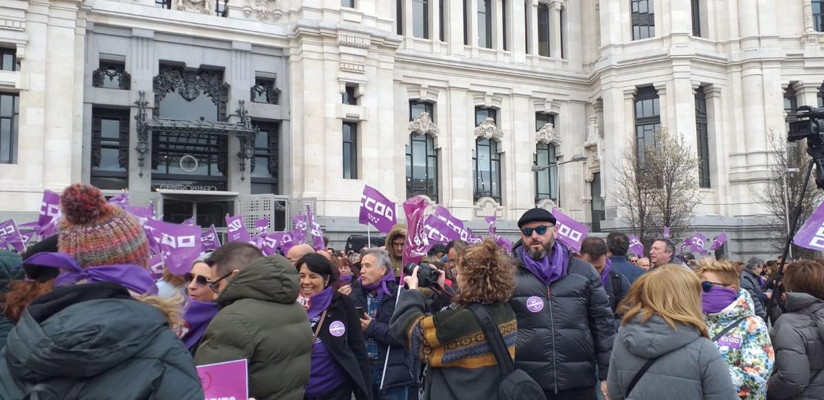 Concentracin del 6M en Cibeles, previa a la gran manifestacin del domigo