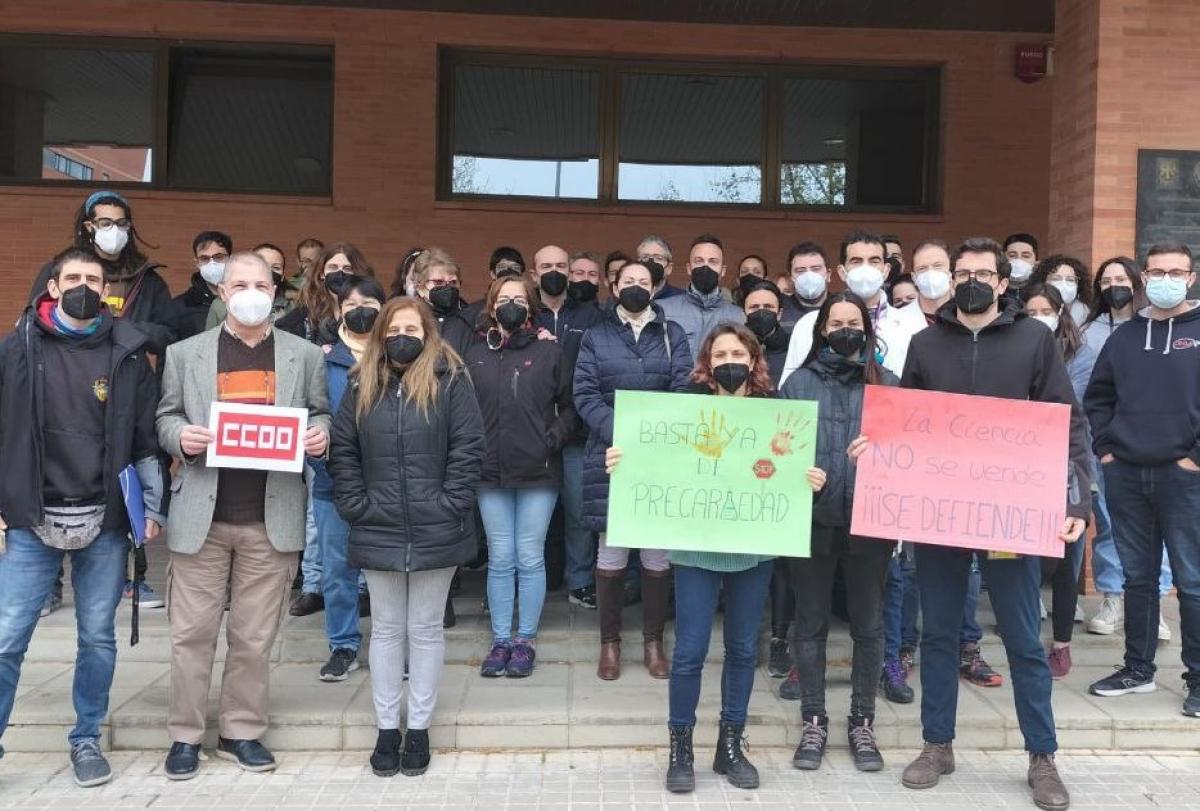 Concentraciones en el CSIC del mircoles, 6 de abril de 2022.
