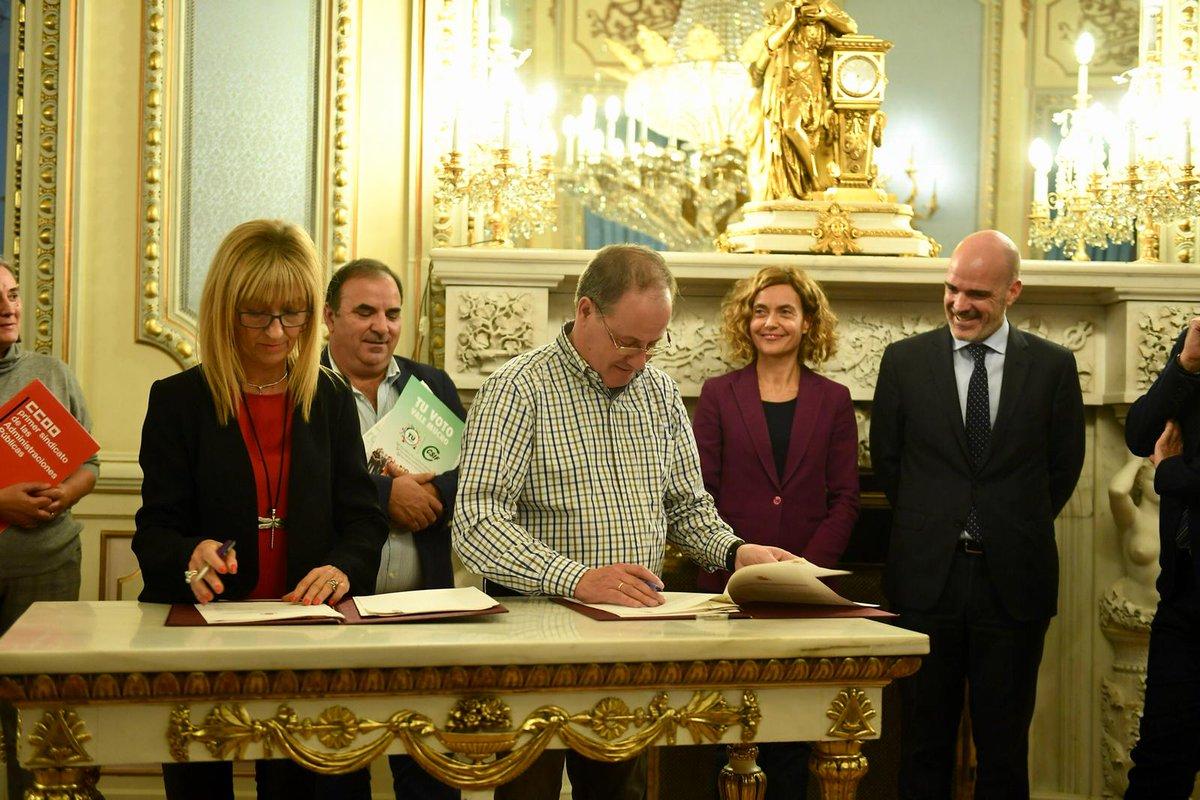Firma del Acuerdo para la ampliacin del permiso de paternidad