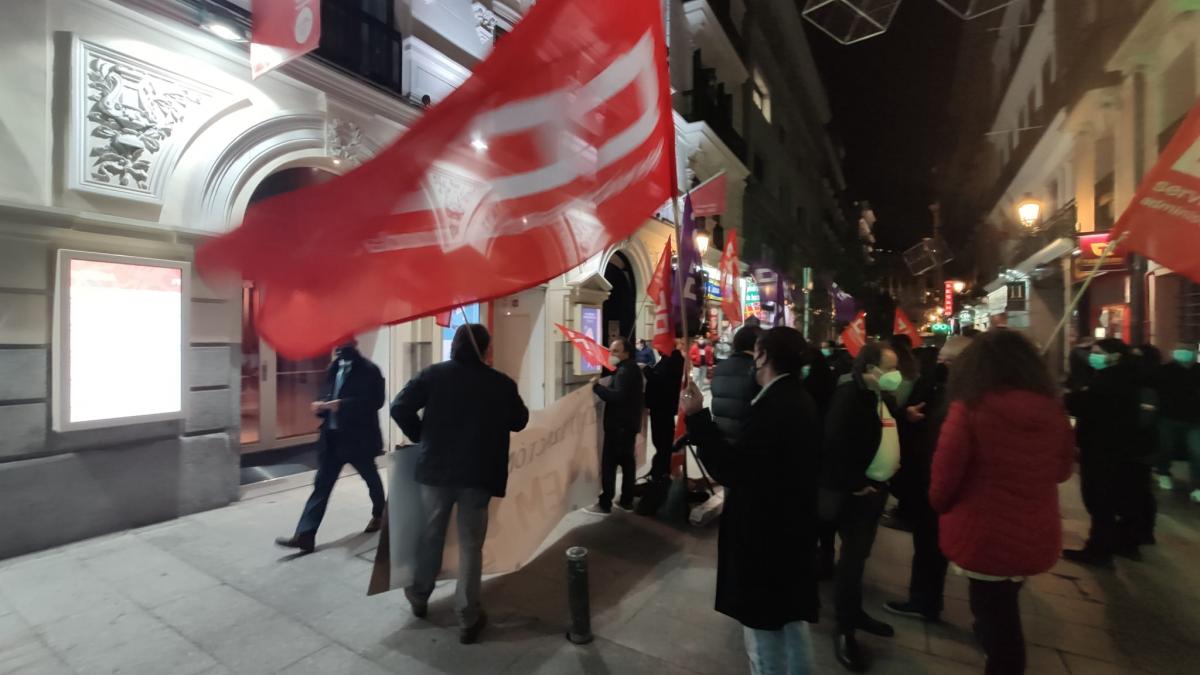 Concentracin de CCOO en el Teatro de la Comedia