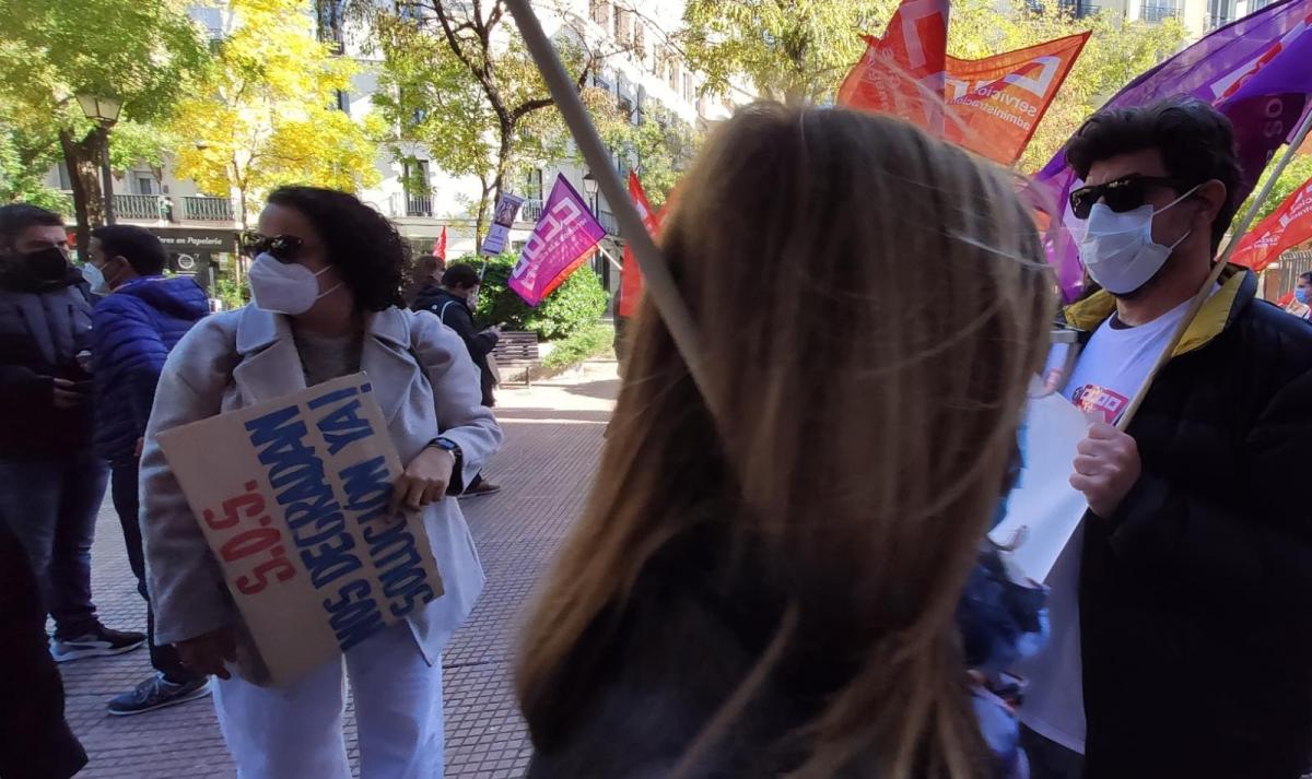 Concentracin SOS Cultura ante la Direccin General de Funcin Pblica.