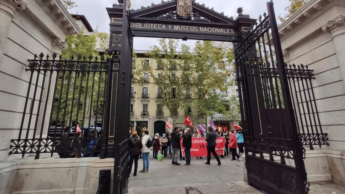 Concentracin de CCOO en el Museo Arqueolgico Nacional