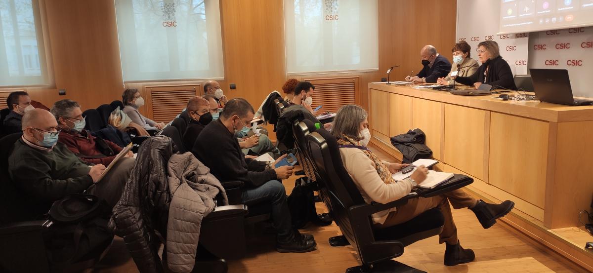 El plenario de SAE FSC-CCOO del da 6 de de abril de 2022.