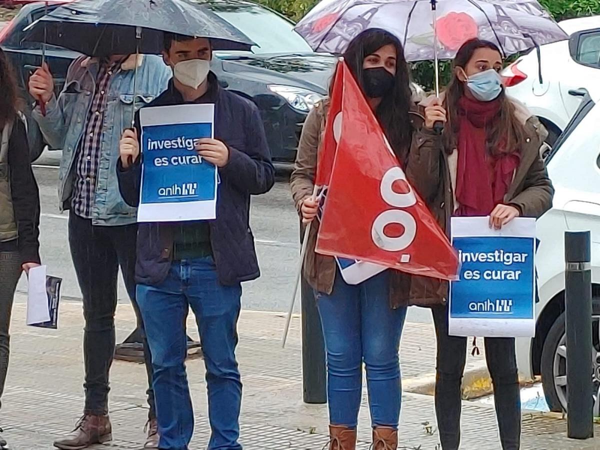 Concentracin contra la reforma de la Ley de Ciencia.