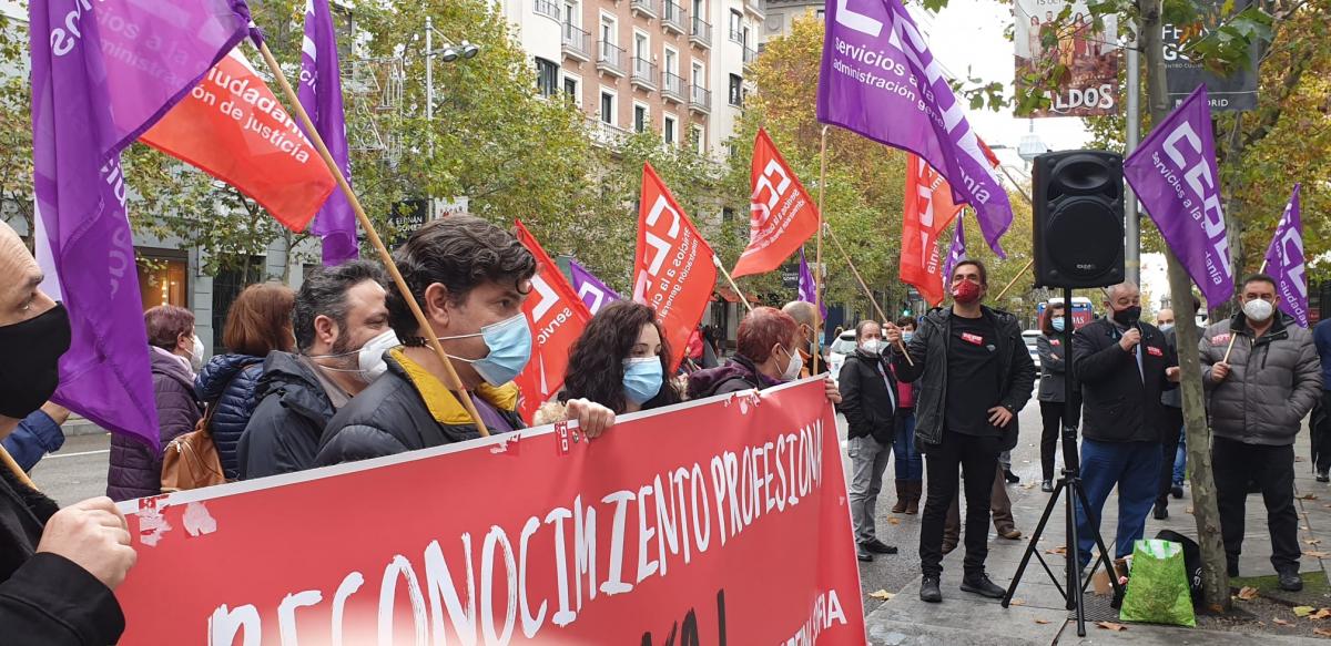 Concentracin de CCOO en el Museo Arqueolgico Nacional