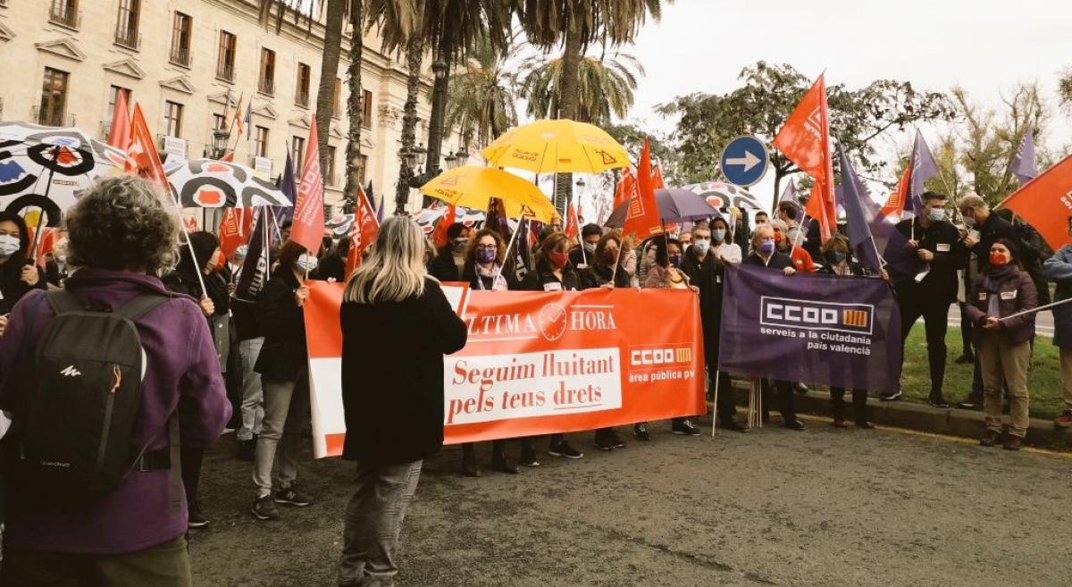 CCOO exige el cumplimiento de los acuerdos y la recuperacin de la negociacin en el rea pblica (Comunidad Valenciana).
