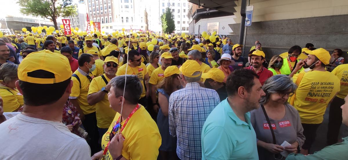 Gran marcha en Madrid #1JUN en defensa del Servicio Pblico de Correos.