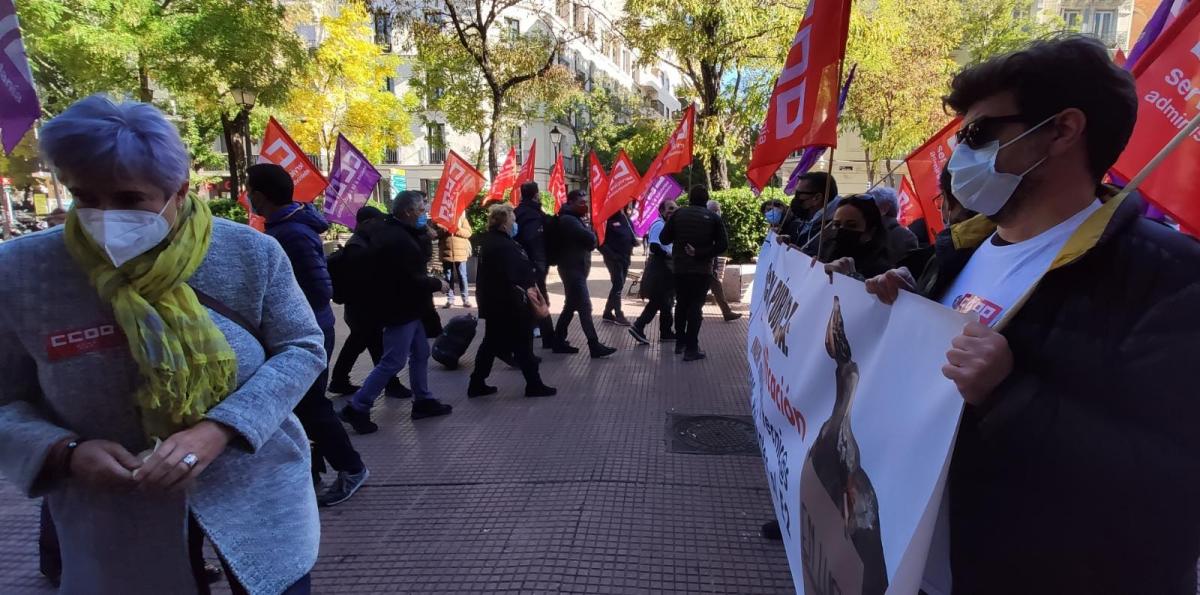 Concentracin SOS Cultura ante la Direccin General de Funcin Pblica.