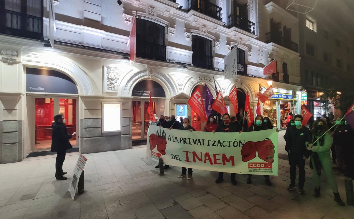 Concentracin de CCOO en el Teatro de la Comedia