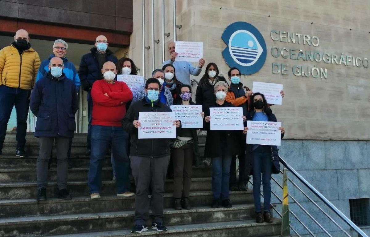 Concentraciones en el CSIC del mircoles, 6 de abril de 2022.