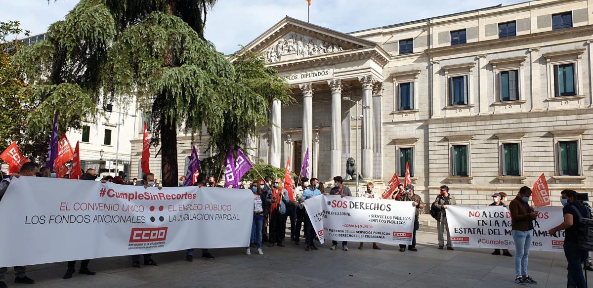 #CumpleSinRecortes. Concentracin Madrid 8 oct 2020