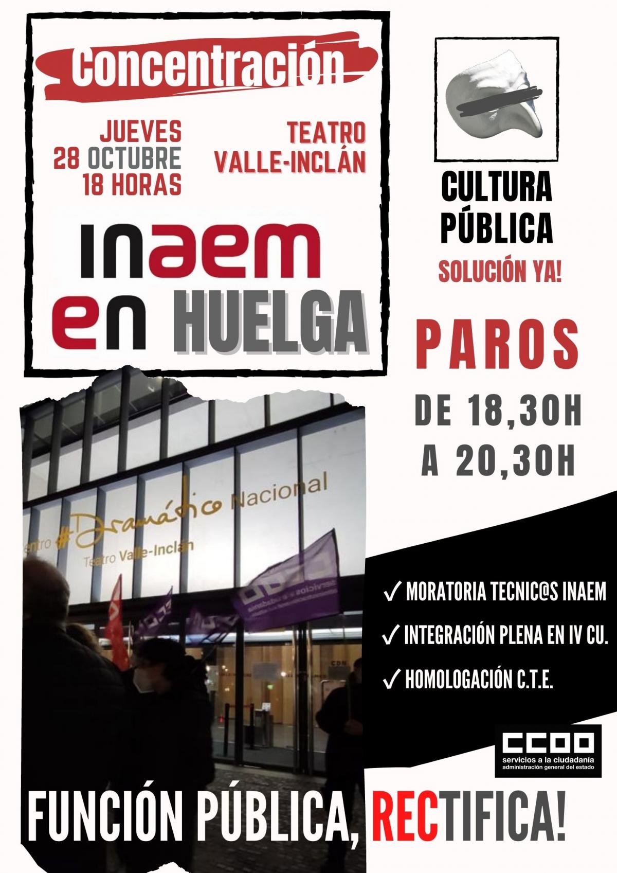 Paros en el INAEM