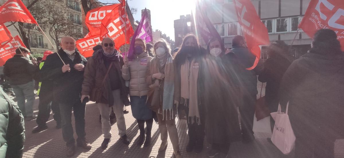 Manifestacin en la AGE de CCOO 27E #NosSobranRazones