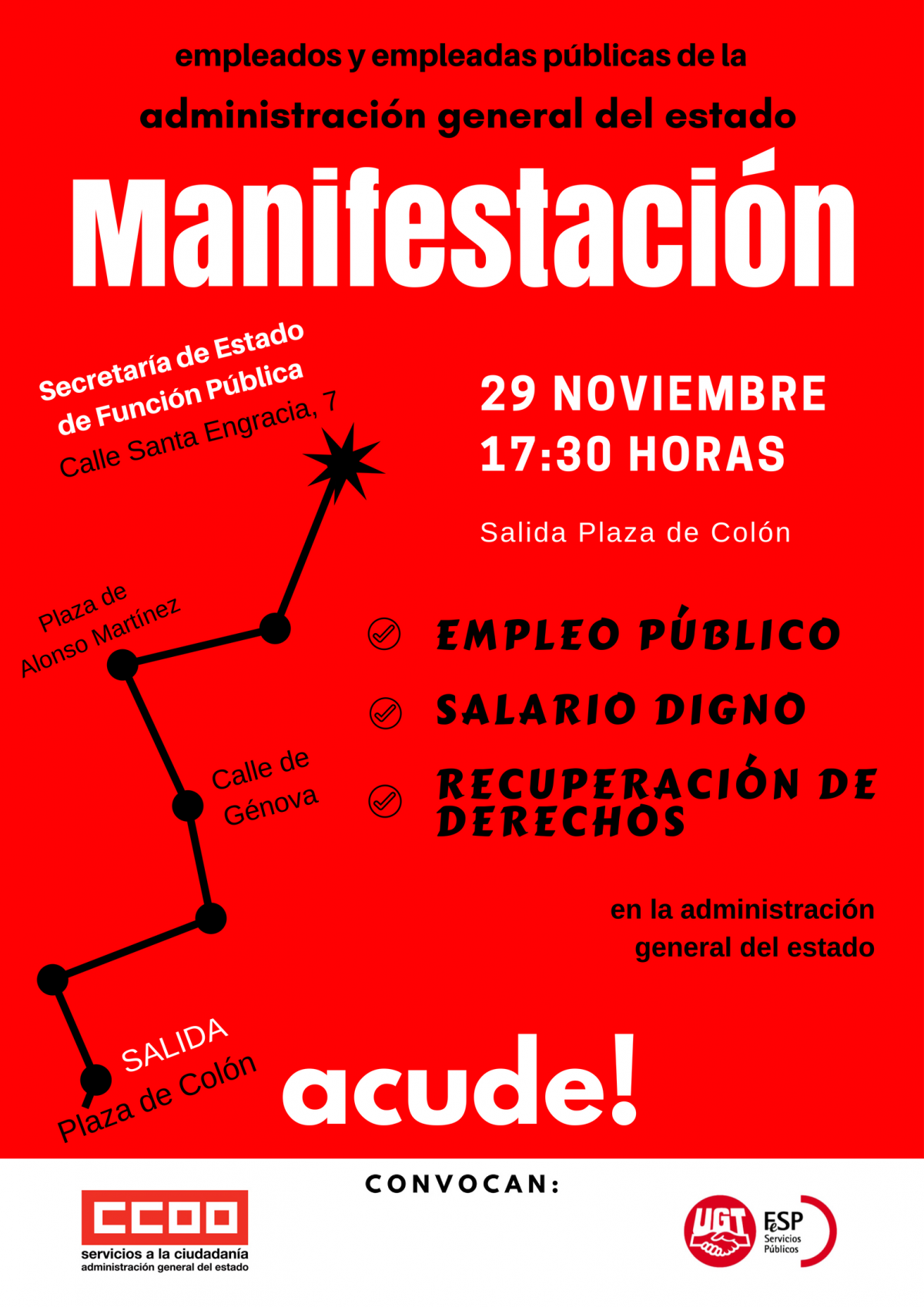 Manifestacin del 29 de Noviembre de 2017
