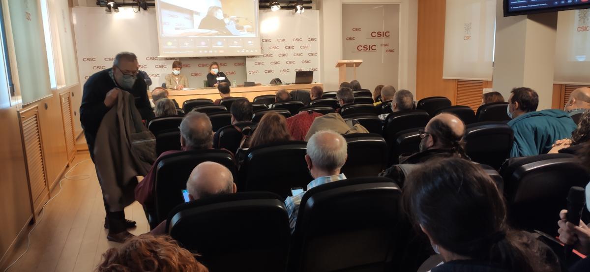 El plenario de SAE FSC-CCOO del da 6 de de abril de 2022.